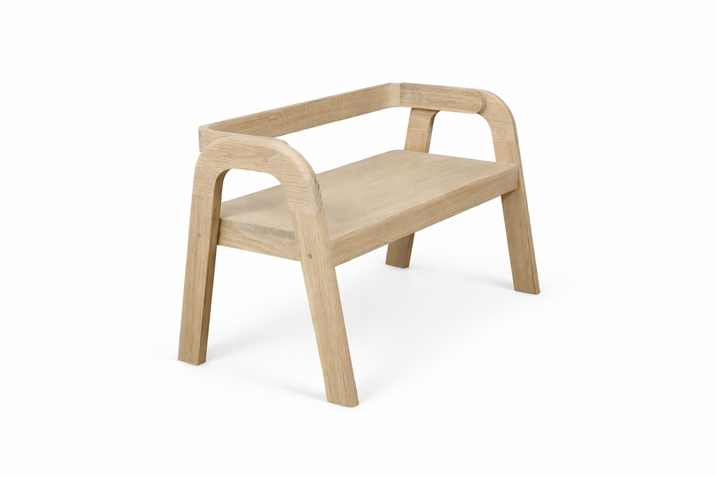 Ensemble table et banc enfant en bois massif | Mobilier Montessori naturel – Fabriqué en France