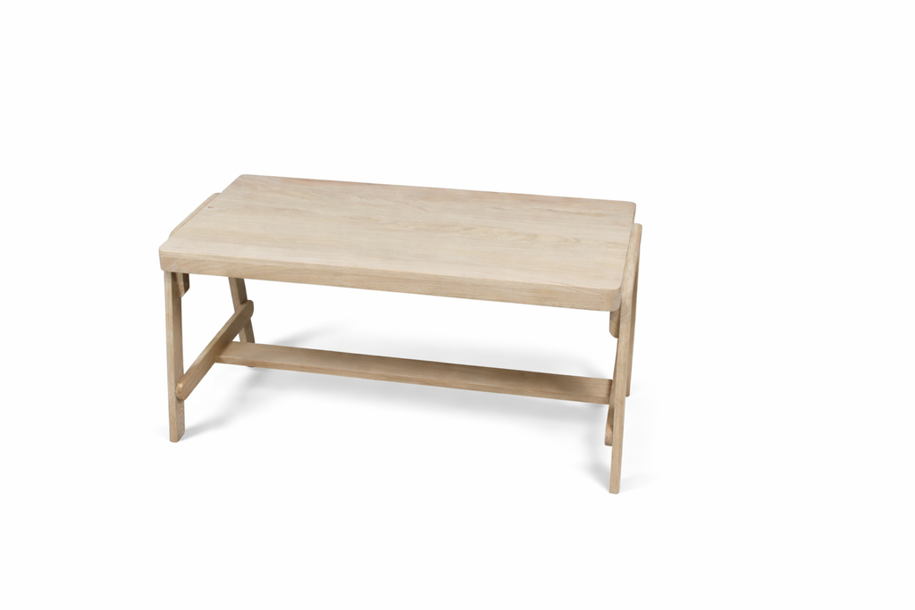 Ensemble table et banc enfant en bois massif | Mobilier Montessori naturel – Fabriqué en France